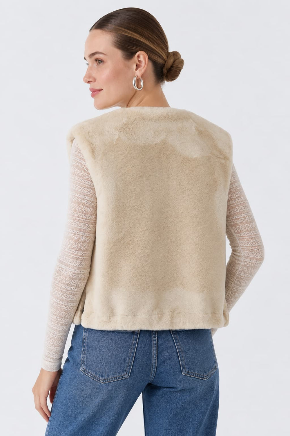 Women's Oui faux fur vest