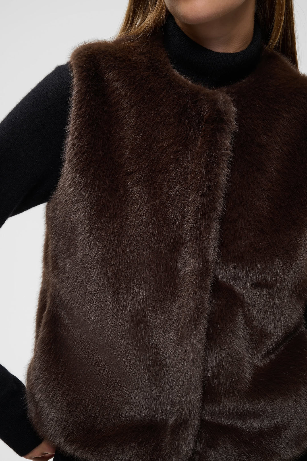 Veste sans manches en fausse fourrure Zabelle pour femme Inwear