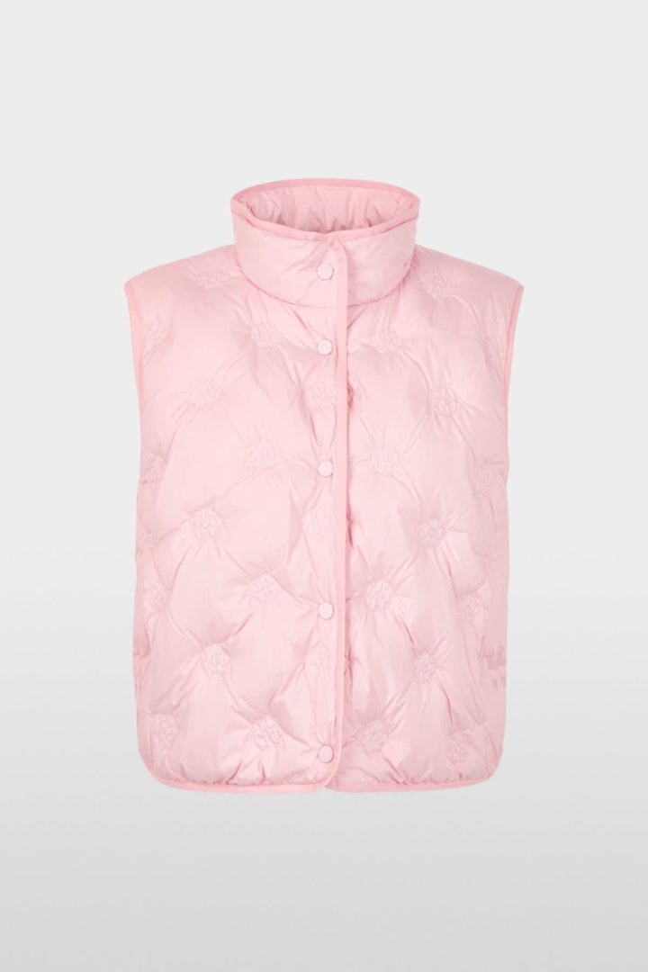 Veste sans manches matelassée effet teddy vue de face pour femme Marc Cain