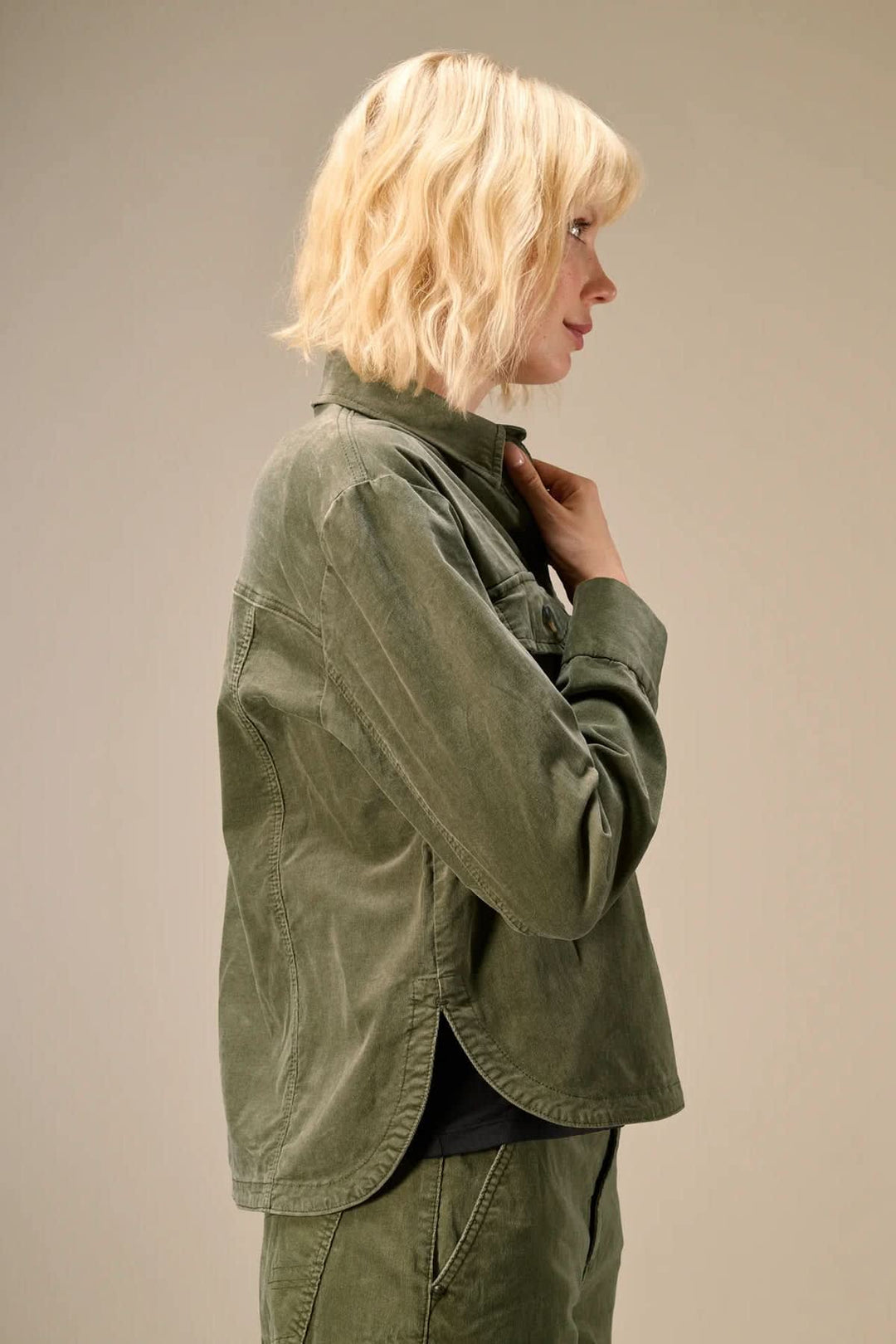 Veste style surchemise à poches pour femme Nile