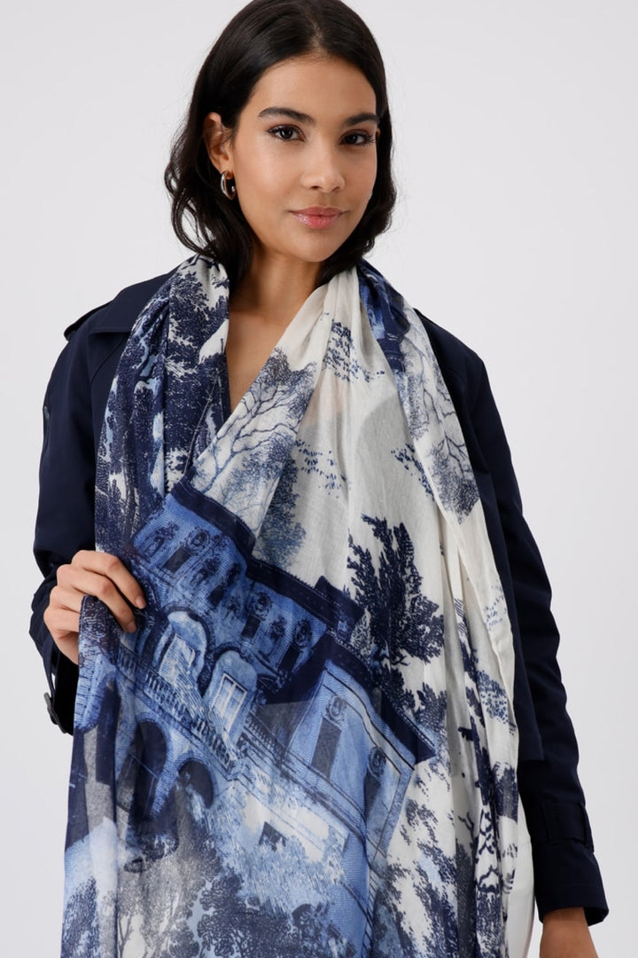 Foulard imprimé jardin anglais