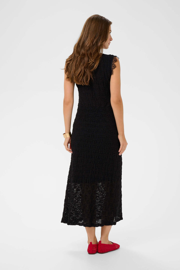 Robe Makki midi en dentelle sans manches