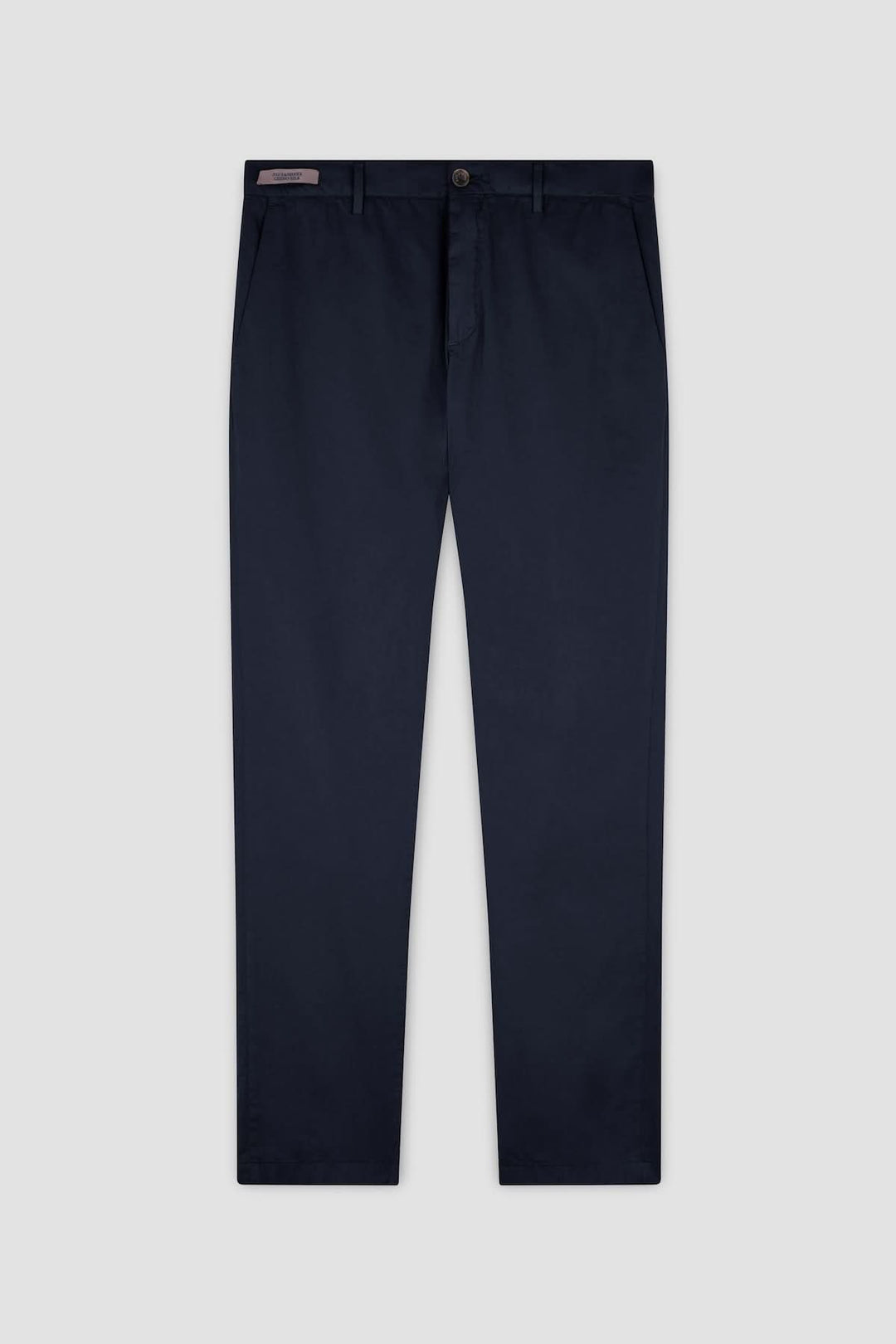 Stretch cotton and silk chino pants