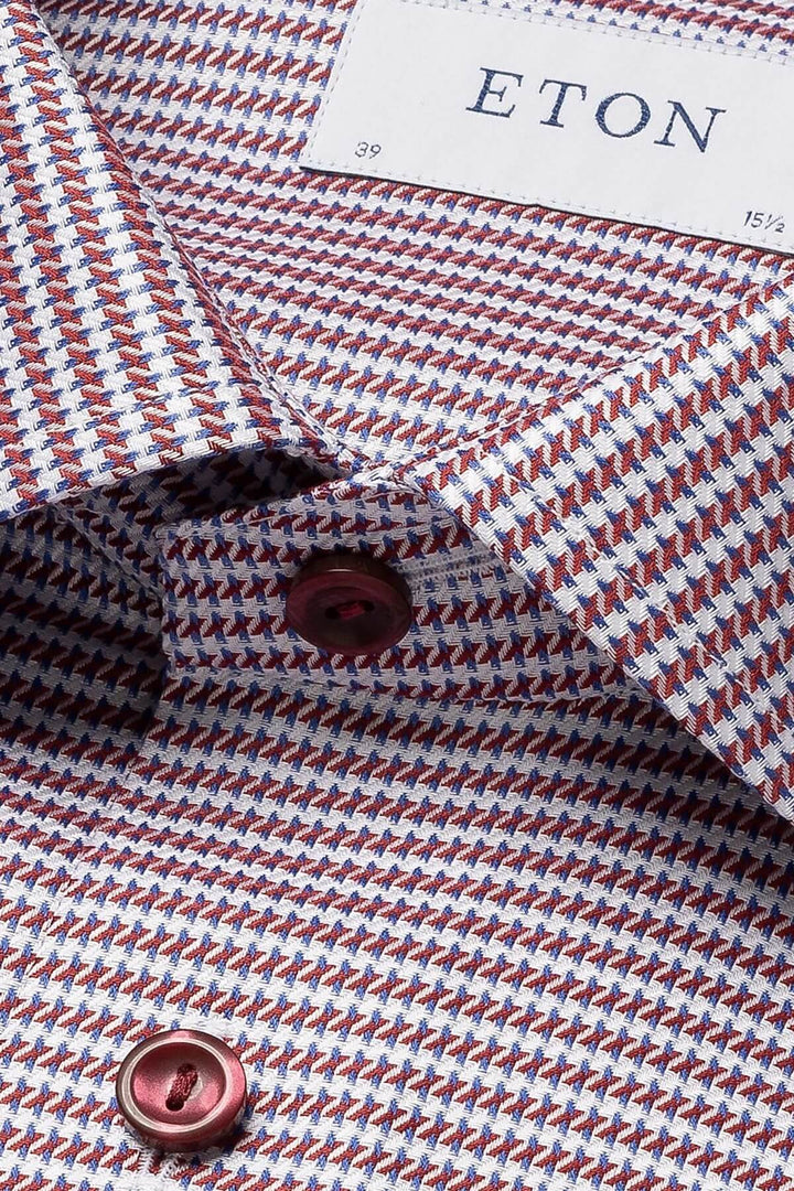 Chemise habillée à motif microgéométrique