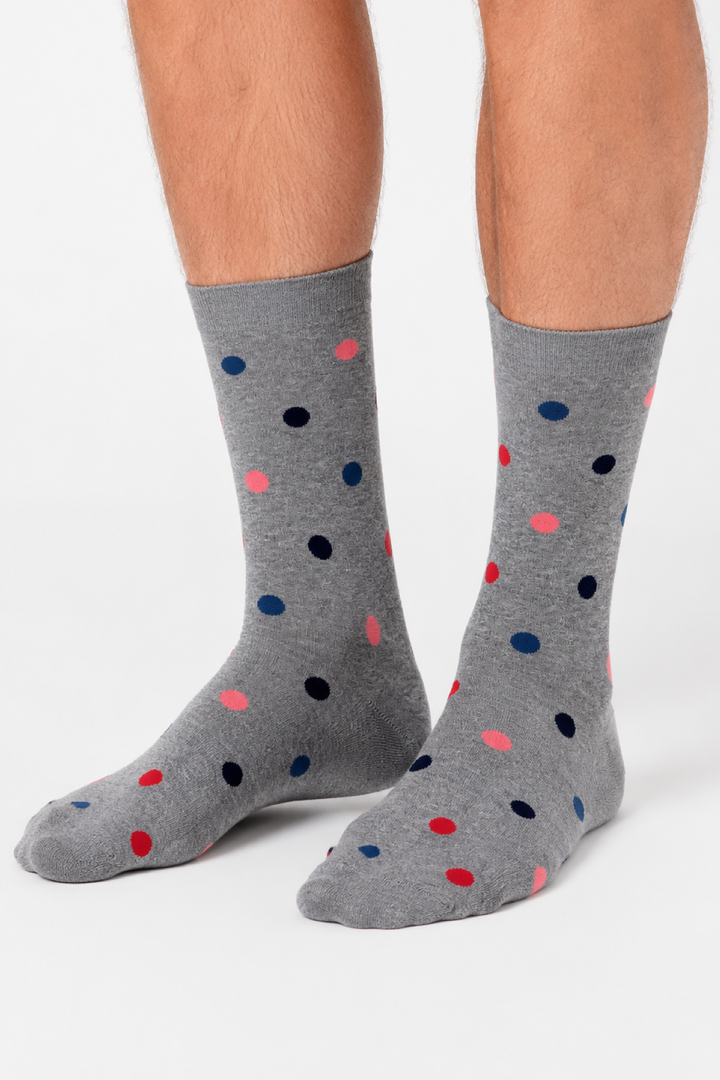 Polka-dot dress socks