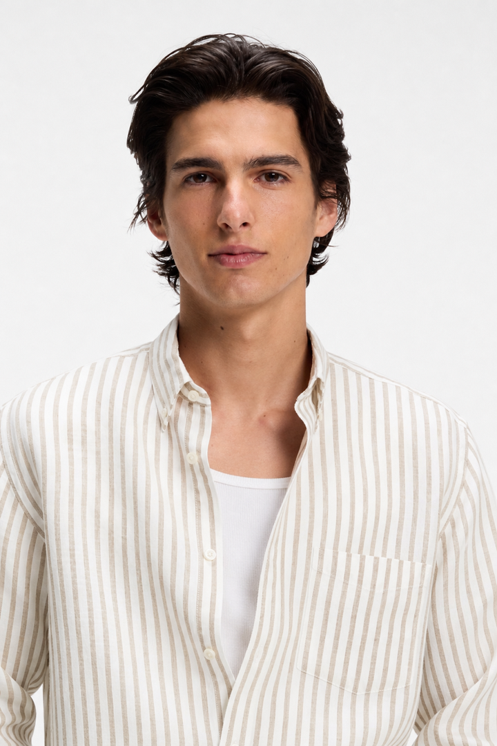 Striped linen shirt