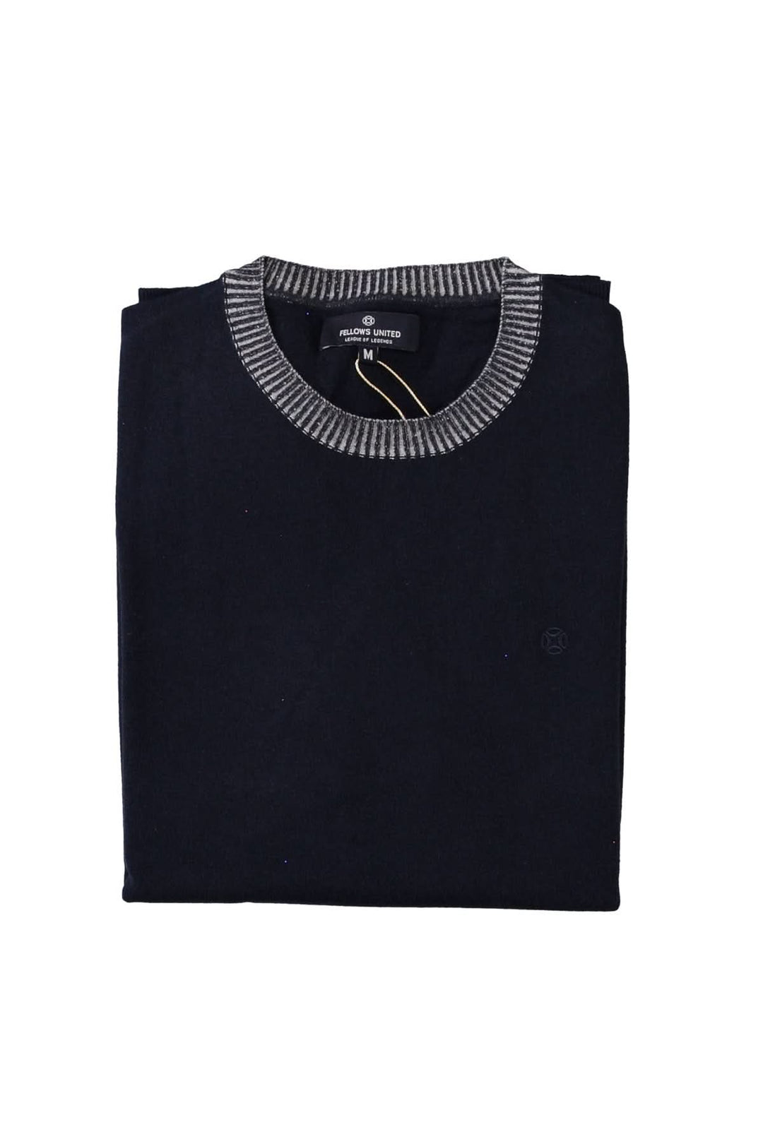 Sweater with a contrasting neckline