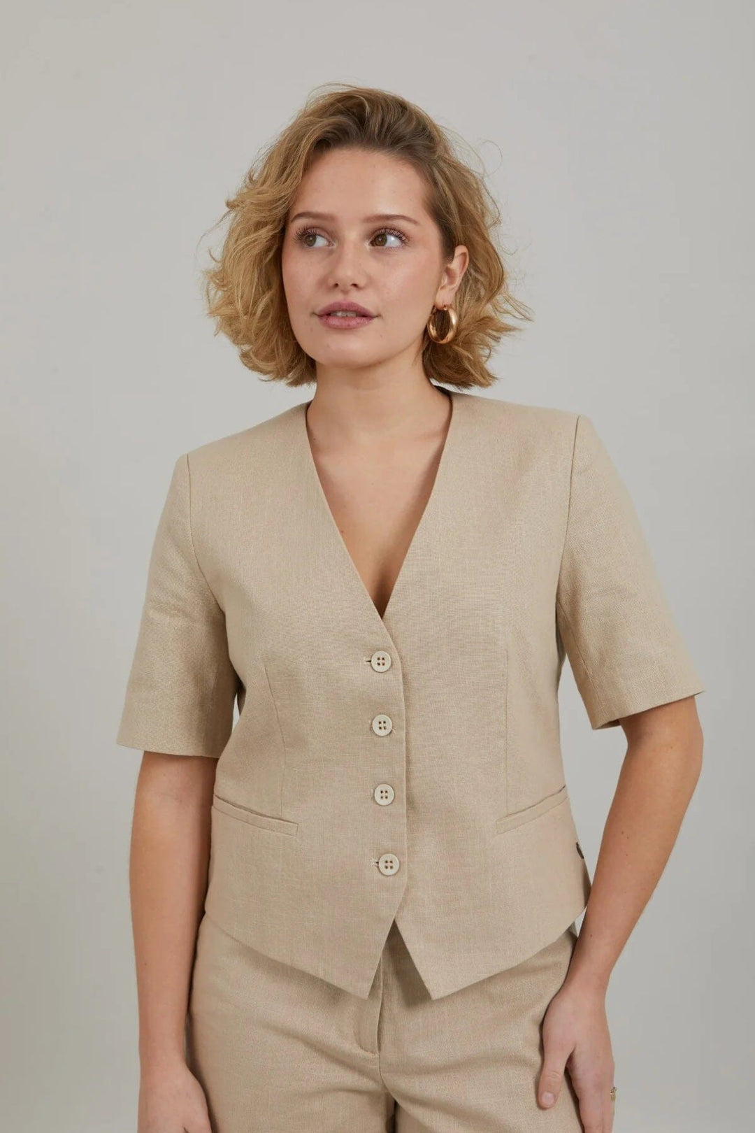 Blazer court avec manches courtes Femme - Hauts coster