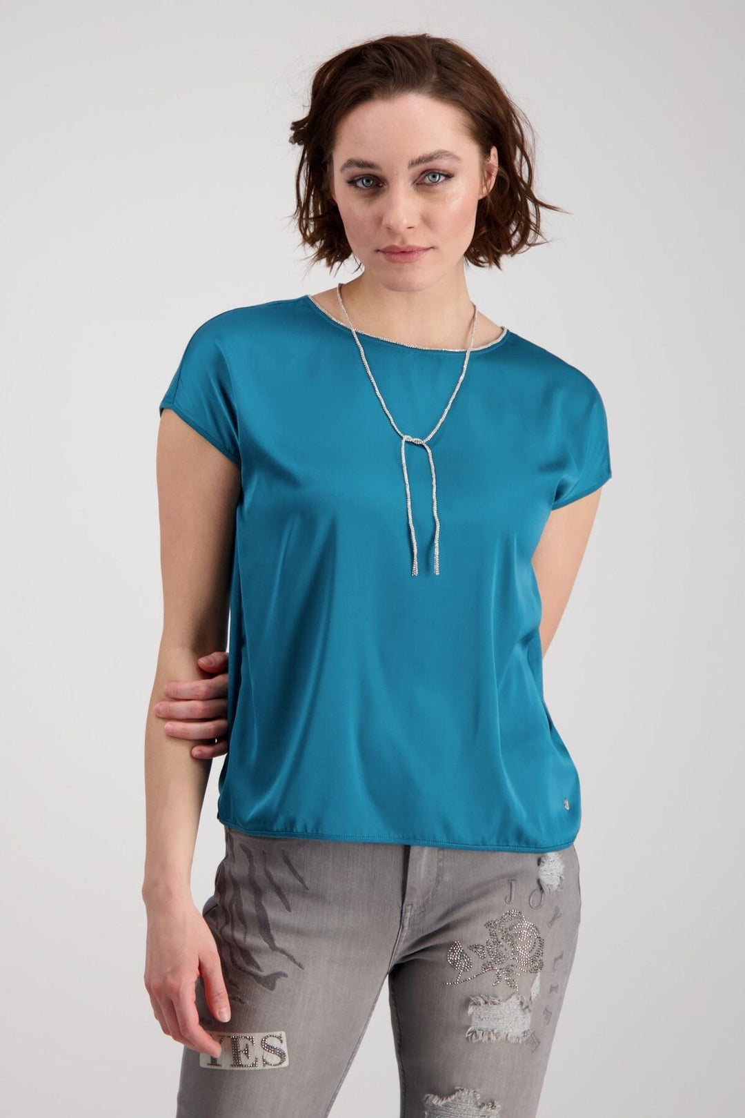 Blouse manches courtes Femme - Blouses et chemises - Blouses et chemises sans col Monari