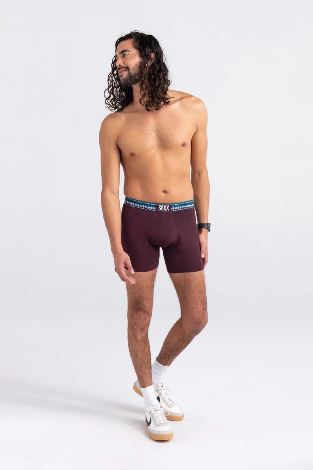 Boxer Vibe bourgogne Homme - Accessoires - Boxer SAXX