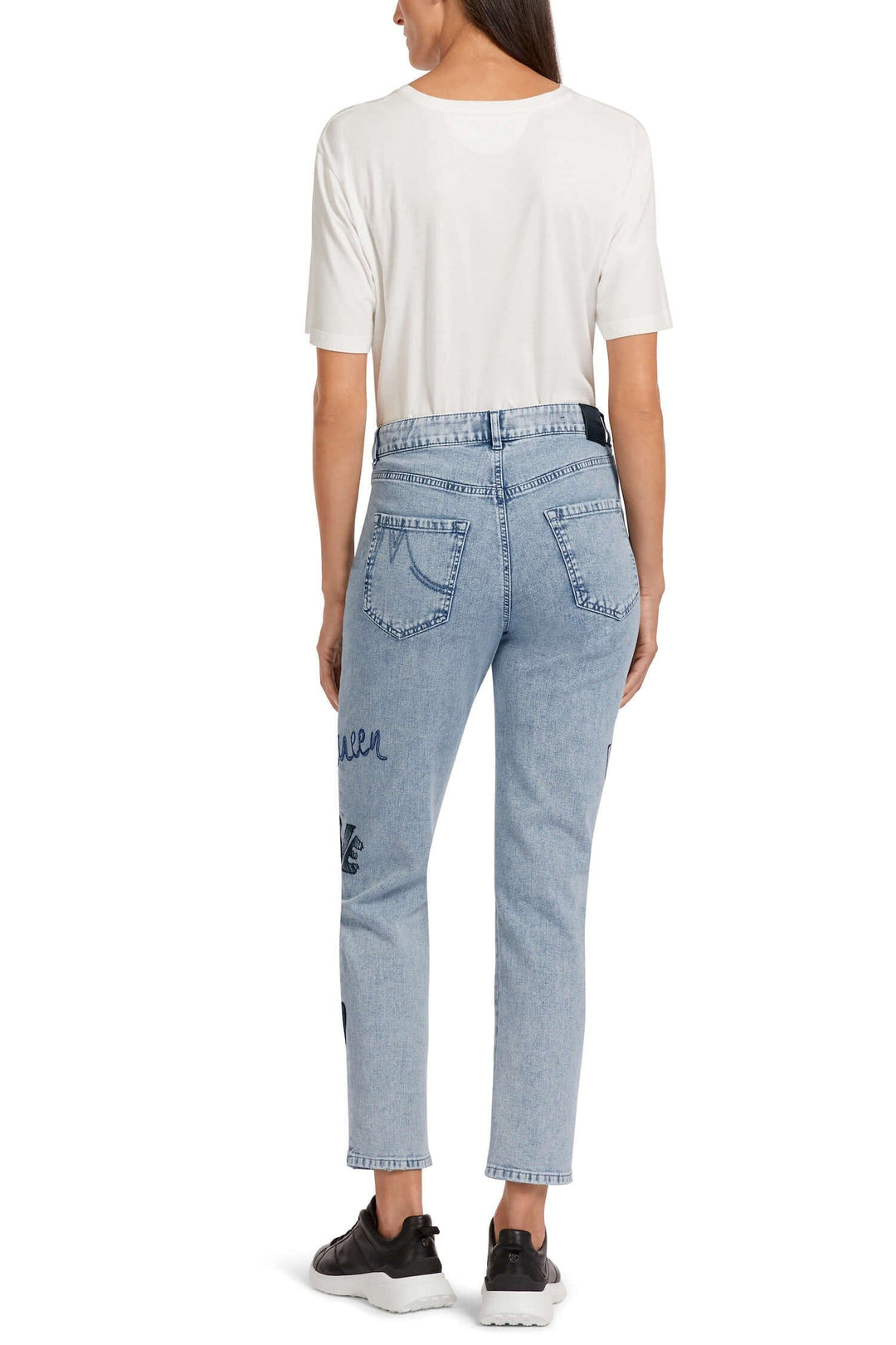 Jean brodé avec écriture Femme - Bas - Pantalon - Jeans Marc Cain