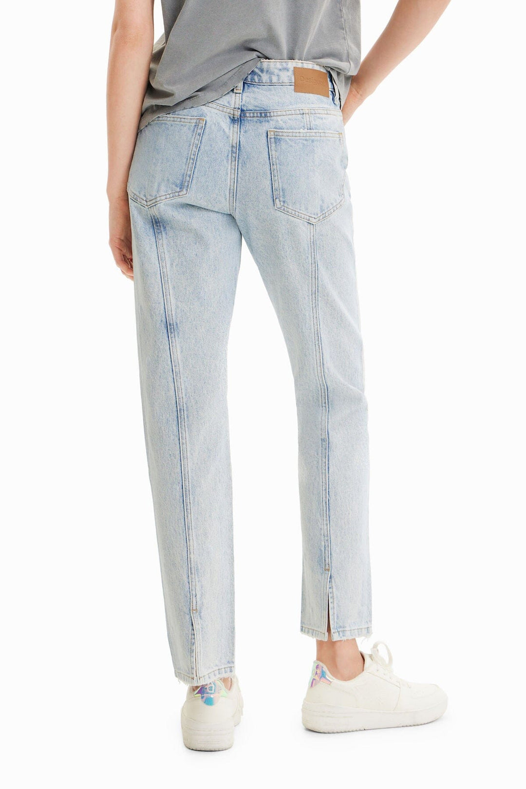 Jean droit à strass Femme - Bas - Pantalon - Jeans Desigual