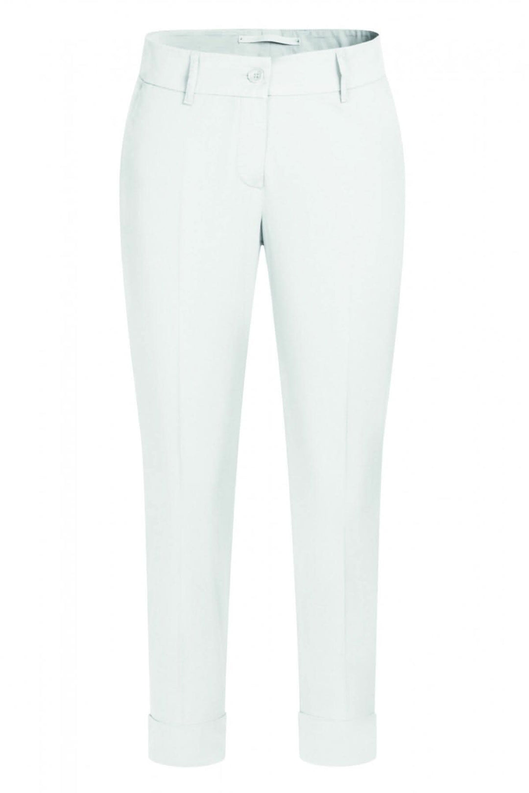 Pantalon Dora 6/8 en coton, chino moderne avec ourlet large, idéal pour un style décontracté ou professionnel.